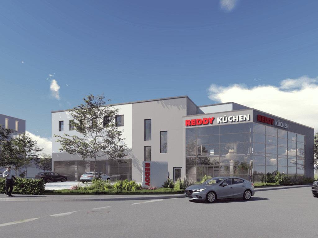 Rendering des Gewerbekomplexes GK V an der Siemensstraße