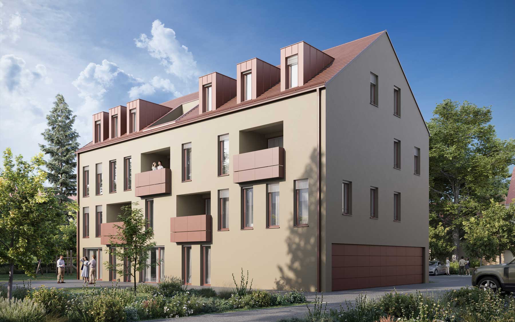 Wohnen Plattling – Stadthaus Rotkontur – Ansicht 9