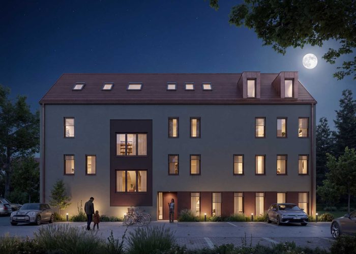 Oberhauser_Plattling_Neubau_Rendering_aussen_Nacht